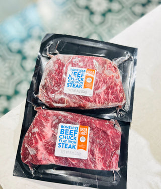 低脂!但夠淋而夠肉味!急凍美國flat iron 平鐵牛扒(約8oz)