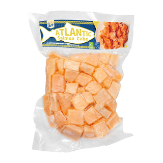 抵食蛋白!大西洋三文魚粒 300g(急凍-18°C)