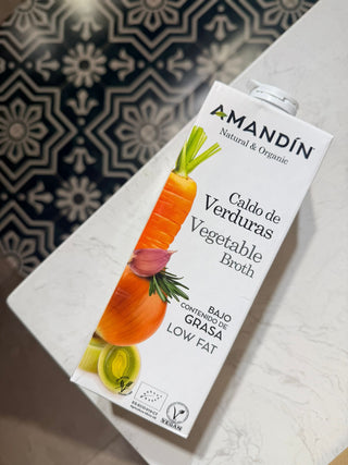 Amandin 有機低脂無糖無麩質蔬菜湯 (1L)