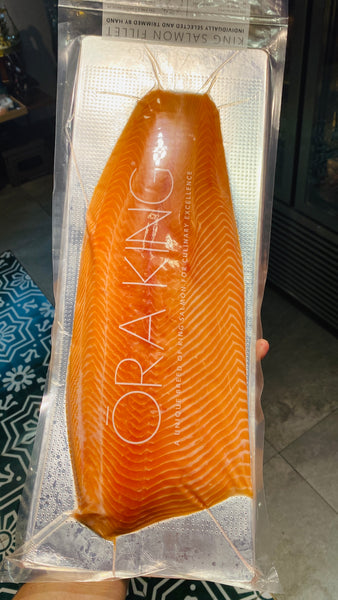 急凍Ōra King帝皇三文魚有皮魚柳。300克裝