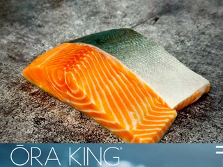急凍Ōra King帝皇三文魚有皮魚柳。300克裝