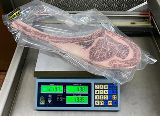 100%冰鮮急凍澳洲全血朱古力和牛金獎🏆Mayura M9+斧頭扒