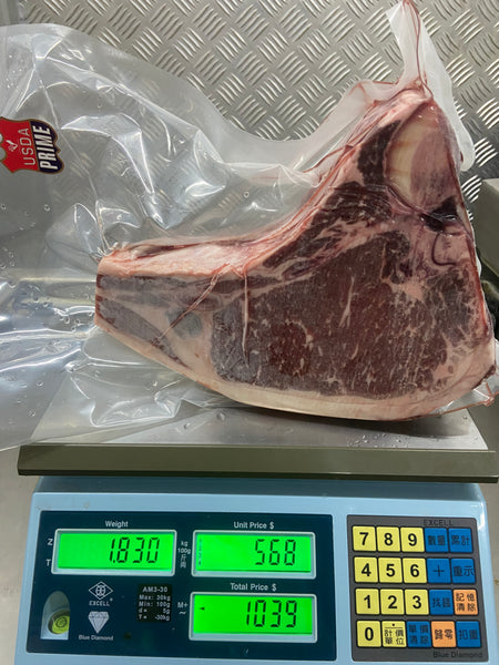 Double R(美國名牌子SRF 副廠) USDA Prime grade T-bone steak (T骨牛扒)