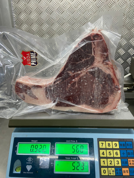 Double R(美國名牌子SRF 副廠) USDA Prime grade T-bone steak (T骨牛扒)