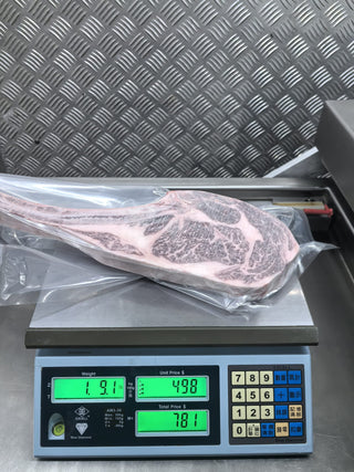 100%冰鮮急凍澳洲全血朱古力和牛金獎🏆Mayura M9+斧頭扒