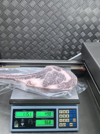 100%冰鮮急凍澳洲全血朱古力和牛金獎🏆Mayura M9+斧頭扒