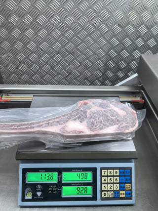100%冰鮮急凍澳洲全血朱古力和牛金獎🏆Mayura M9+斧頭扒