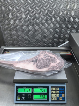100%冰鮮急凍澳洲全血朱古力和牛金獎🏆Mayura M9+斧頭扒