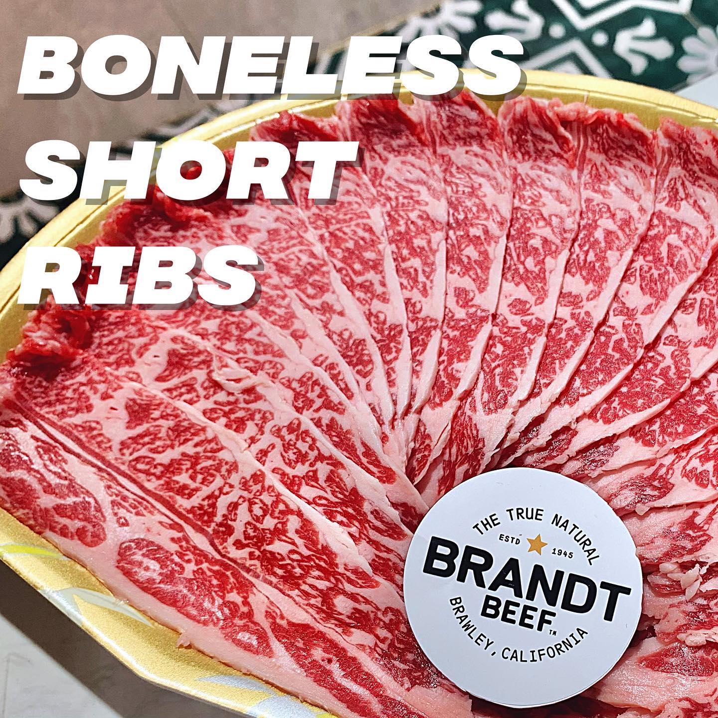 美國乳牛Brandt Beef usda prime 牛小排（0.5磅）