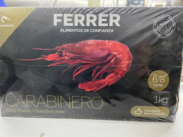 急凍西班牙紅蝦 🇪🇸❤️🦐Carabinero 6-8隻裝